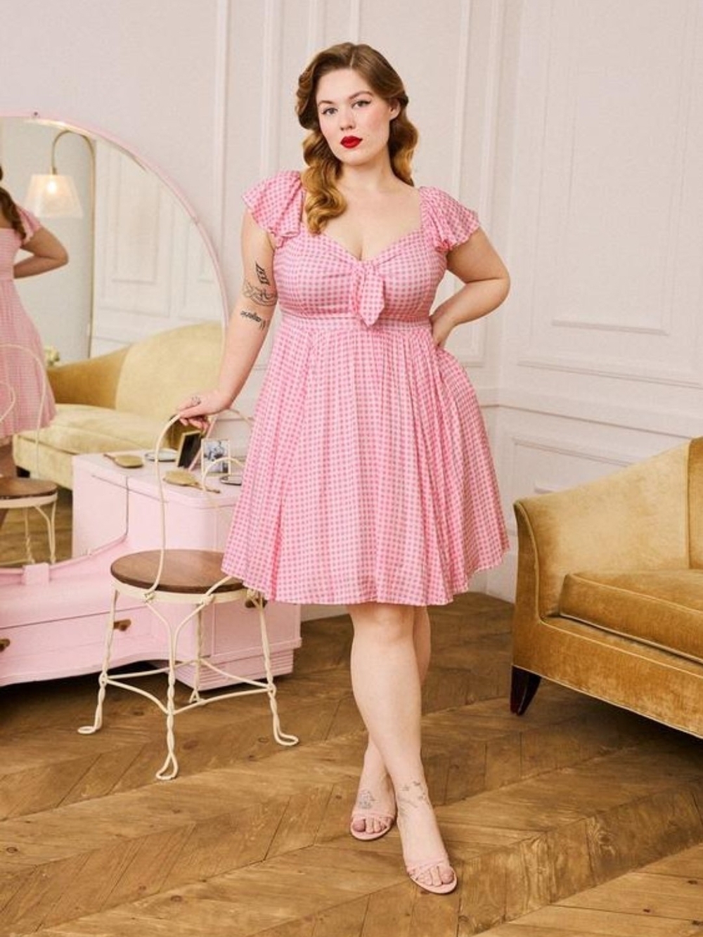 Torrid Retro Chic Flutter Sleeve Dress